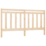 Bed Headboard 186 cm Solid Wood Pine - Front View