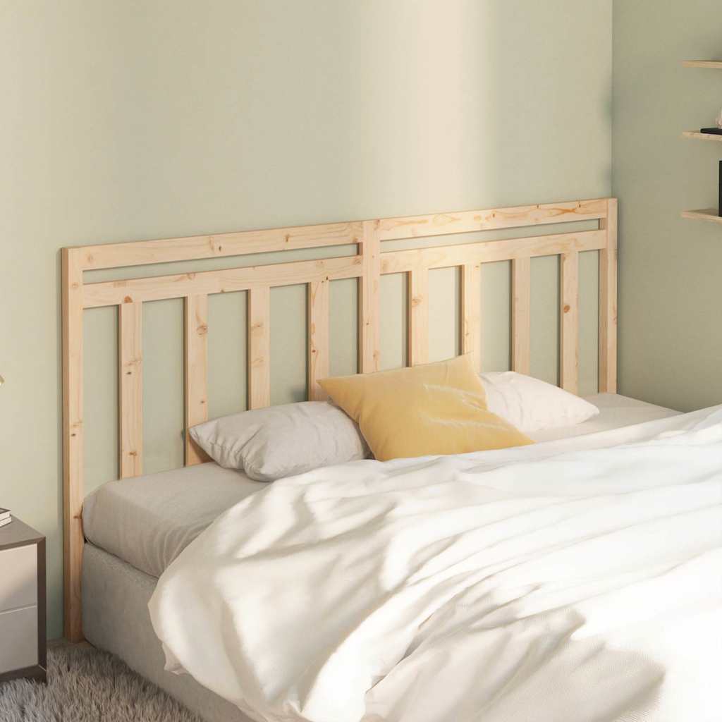 Bed Headboard 186 cm Solid Wood Pine