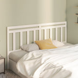 Bed Headboard White 186 cm Solid Wood Pine - Side View