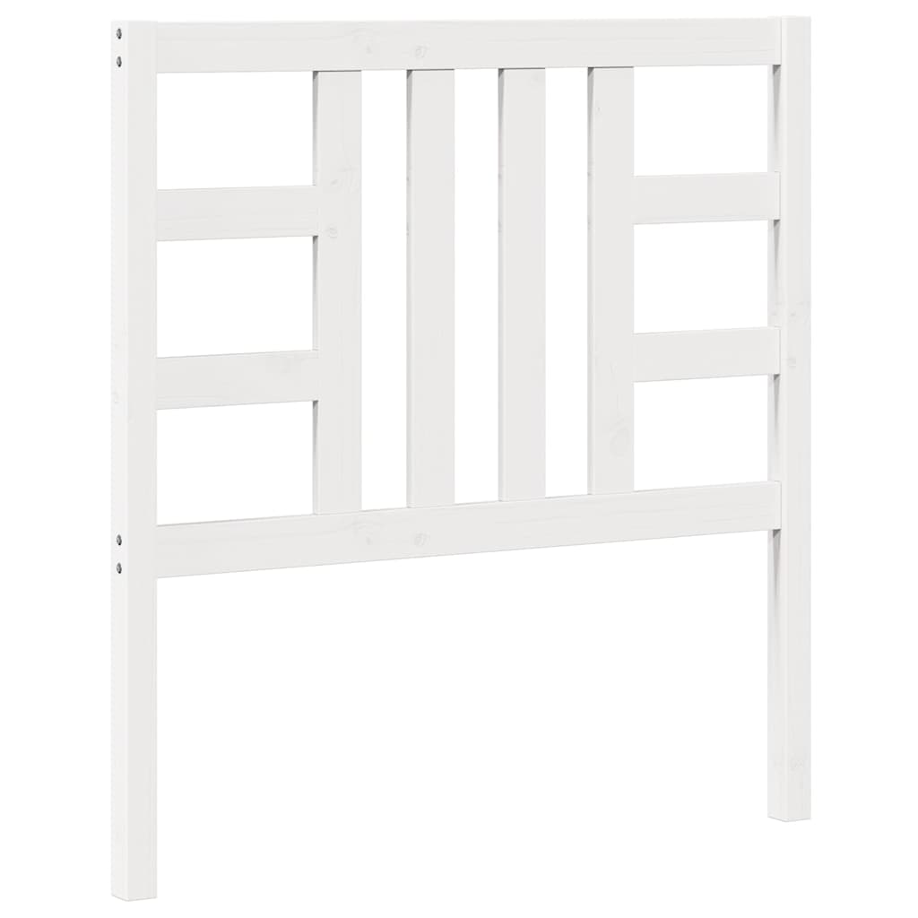 Bed Headboard White 96 cm Solid Wood Pine