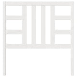 Bed Headboard White 96 cm Solid Wood Pine - Top-Down View