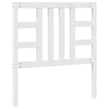 Bed Headboard White 96 cm Solid Wood Pine - Rear View