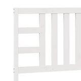 Bed Headboard White 96 cm Solid Wood Pine - Close-Up Angle