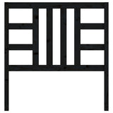 Bed Headboard Black 96 cm Solid Wood Pine