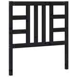 Bed Headboard Black 96 cm Solid Wood Pine