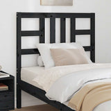 Bed Headboard Black 96 cm Solid Wood Pine