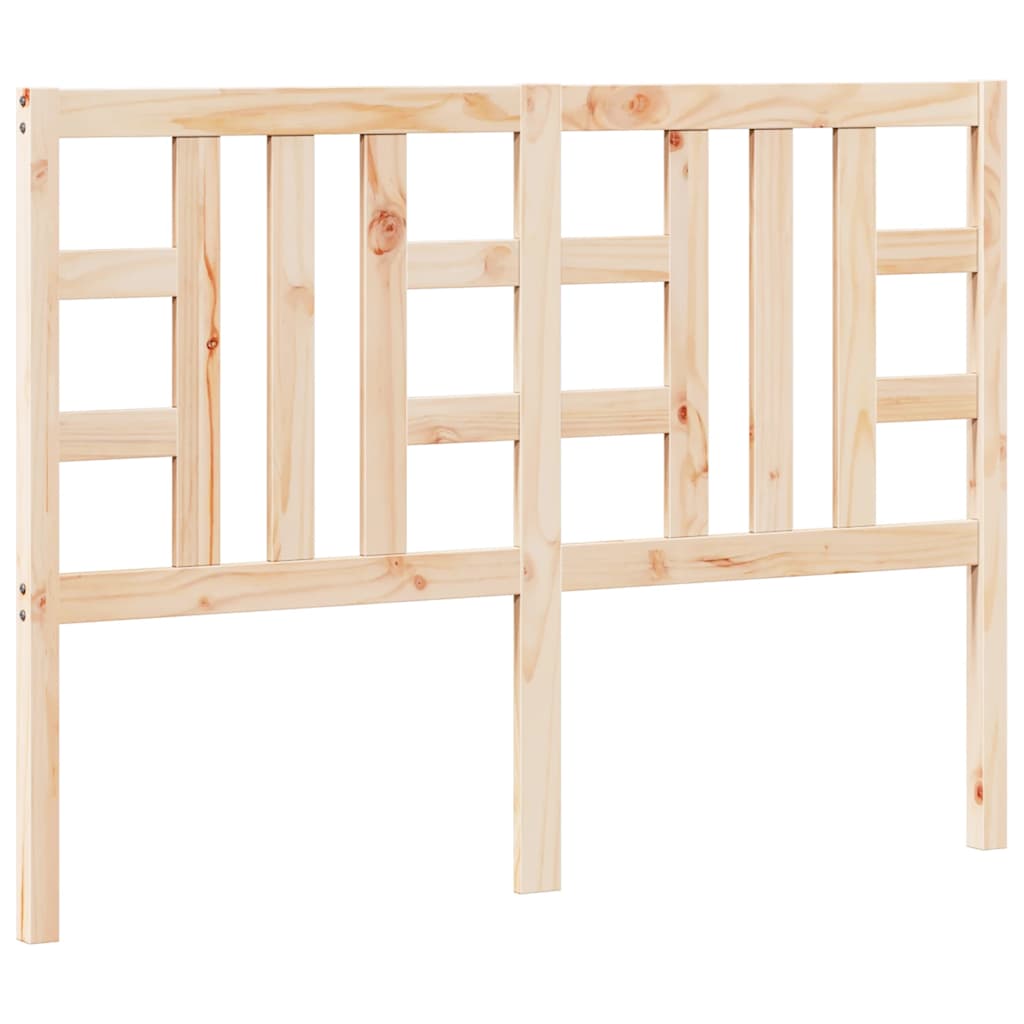 Bed Headboard 141 cm Solid Wood Pine