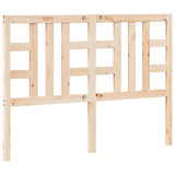 Bed Headboard 141 cm Solid Wood Pine - Rear View