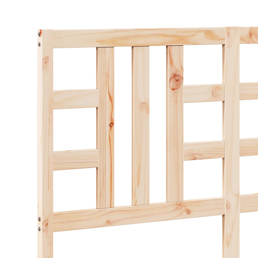 Bed Headboard 141 cm Solid Wood Pine