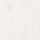 Bed Headboard White 141 cm Solid Wood Pine - Low Angle