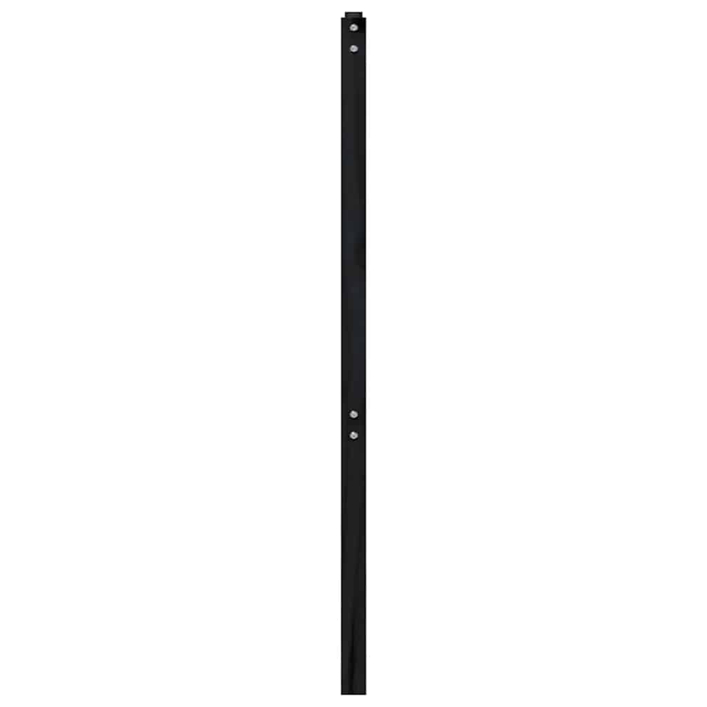 Bed Headboard Black 141 cm Solid Wood Pine