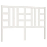 Bed Headboard White 156 cm Solid Wood Pine