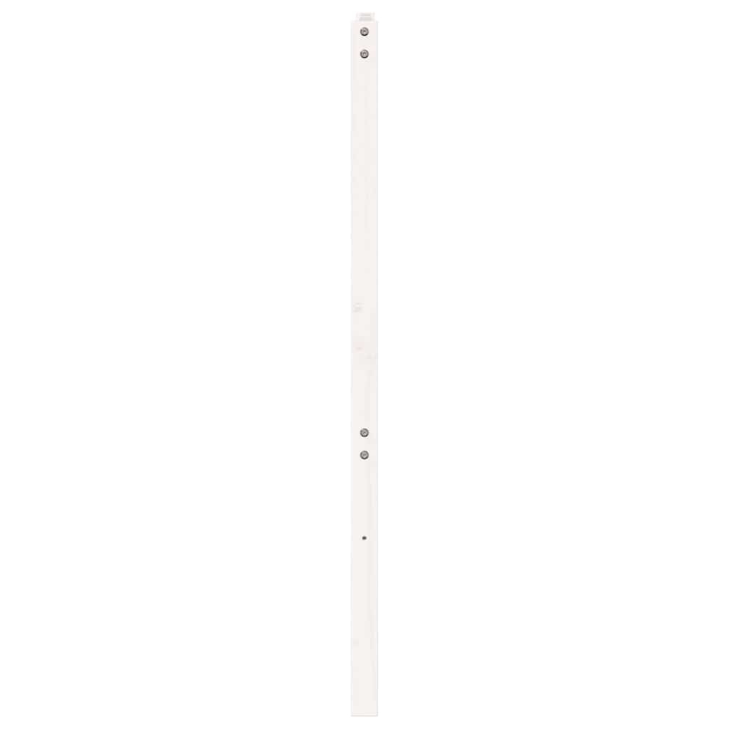 Bed Headboard White 156 cm Solid Wood Pine