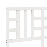 Bed Headboard White 156 cm Solid Wood Pine