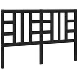 Bed Headboard Black 156 cm Solid Wood Pine