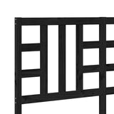 Bed Headboard Black 156 cm Solid Wood Pine