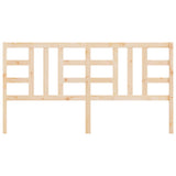 Bed Headboard 186 cm Solid Wood Pine - Top-Down View