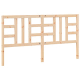 Bed Headboard 186 cm Solid Wood Pine - Rear View