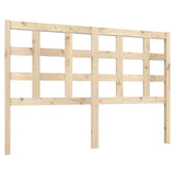 Bed Headboard 140.5 cm Solid Wood Pine - Front View