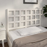 Bed Headboard White 140.5 cm Solid Wood Pine - 45-Degree Angle