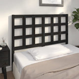 Bed Headboard Black 140.5 cm Solid Wood Pine - 45-Degree Angle