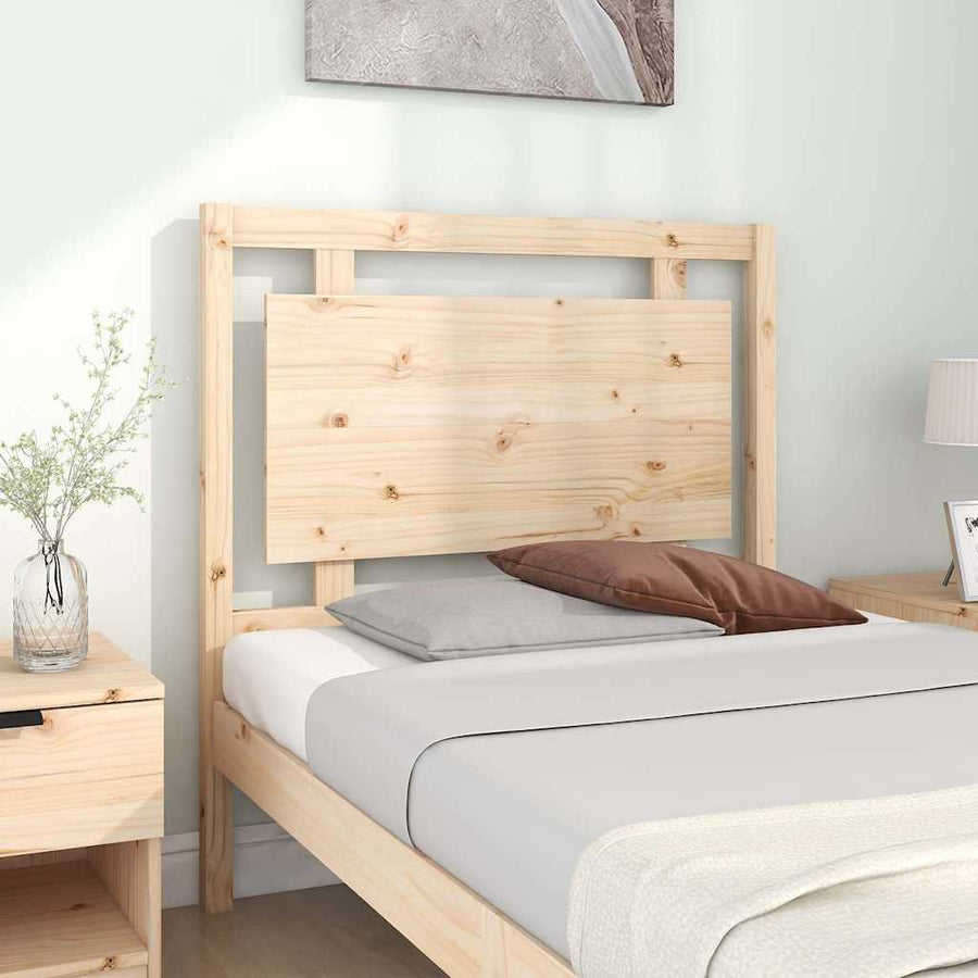 Bed Headboard 95.5 cm Solid Wood Pine