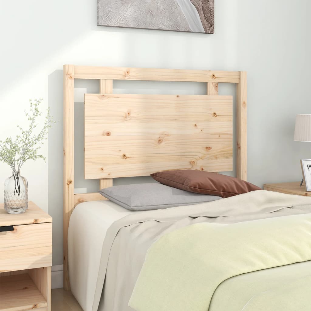 Bed Headboard 95.5 cm Solid Wood Pine