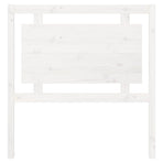 Bed Headboard White 95.5 cm Solid Wood Pine