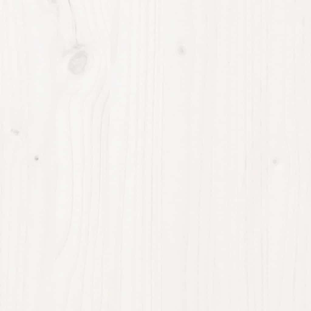 Bed Headboard White 95.5 cm Solid Wood Pine