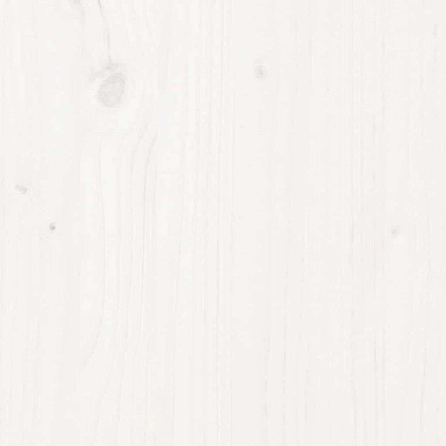 Bed Headboard White 95.5 cm Solid Wood Pine