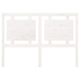 Bed Headboard White 140.5 cm Solid Wood Pine - Top-Down View