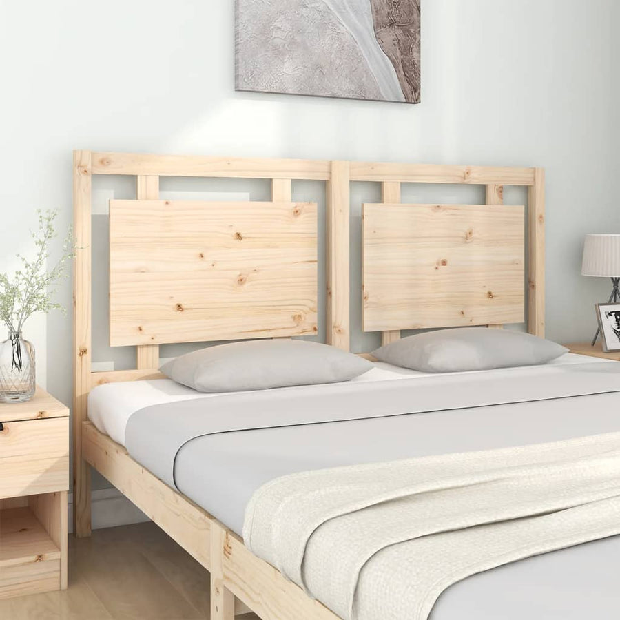 Bed Headboard 155.5 cm Solid Wood Pine