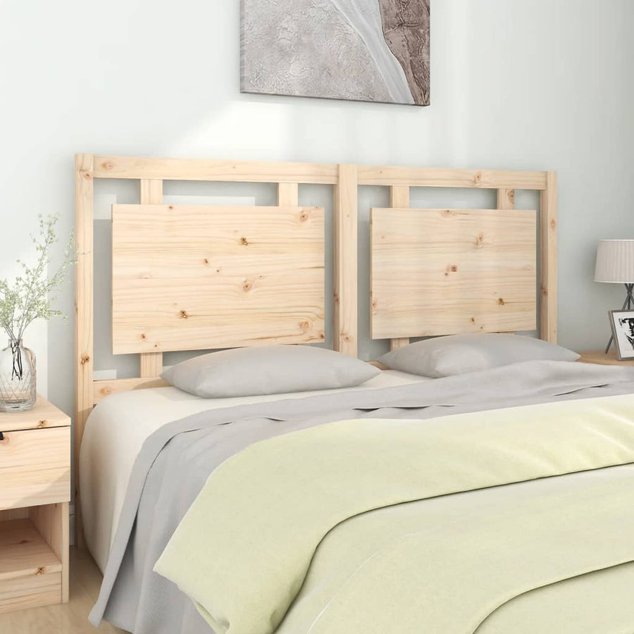 Bed Headboard 155.5 cm Solid Wood Pine