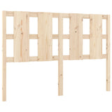 Bed Headboard 140.5 cm Solid Wood Pine - Front View