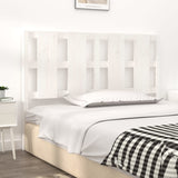 Bed Headboard White 140.5 cm Solid Wood Pine - Side View