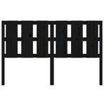 Bed Headboard Black 155.5 cm Solid Wood Pine