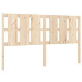 Bed Headboard 185.5 cm Solid Wood Pine - Front View