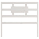 Bed Headboard White 95.5 cm Solid Wood Pine - Top-Down View