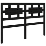 Bed Headboard Black 155.5 cm Solid Wood Pine