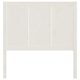 Bed Headboard White 95.5x4x100 cm Solid Pine Wood