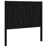 Bed Headboard Black 95.5 cm Solid Pine Wood