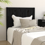 Bed Headboard Black 95.5 cm Solid Pine Wood