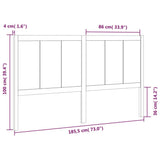 Bed Headboard 185.5 cm Solid Pine Wood