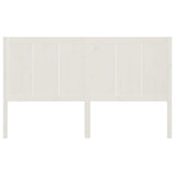 Bed Headboard White 185.5 cm Solid Pine Wood