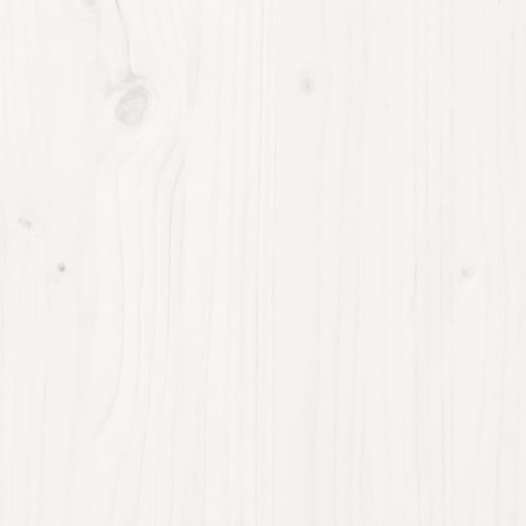 Bed Headboard White 185.5 cm Solid Pine Wood