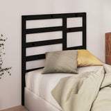 Bed Headboard Black 96 cm Solid Wood Pine - Side View