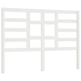 Bed Headboard White 141 cm Solid Wood Pine - Front View