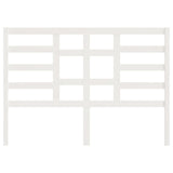 Bed Headboard White 141 cm Solid Wood Pine - Top-Down View