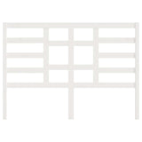 Bed Headboard White 156 cm Solid Wood Pine - Top-Down View