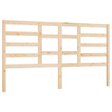 Bed Headboard 186 cm Solid Wood Pine - Front View